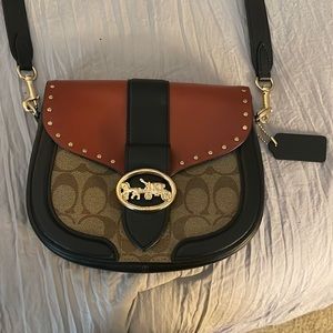 Coach Women’s Georgie Saddlebag Purse